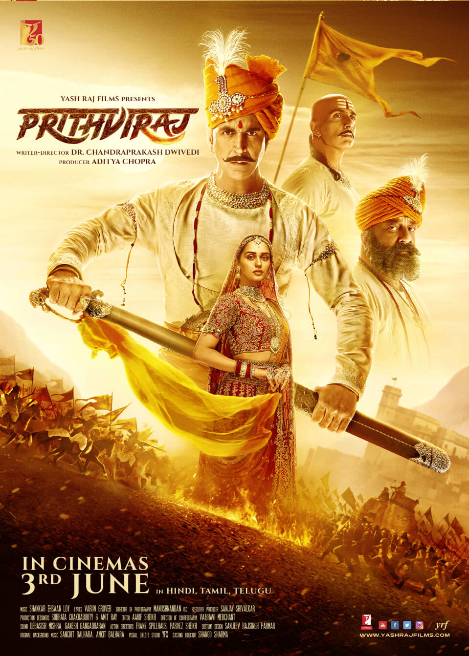 Samrat Prithviraj Movie (2022) Cast, Release Date, Trailer, Story, Songs, Poster, Review
