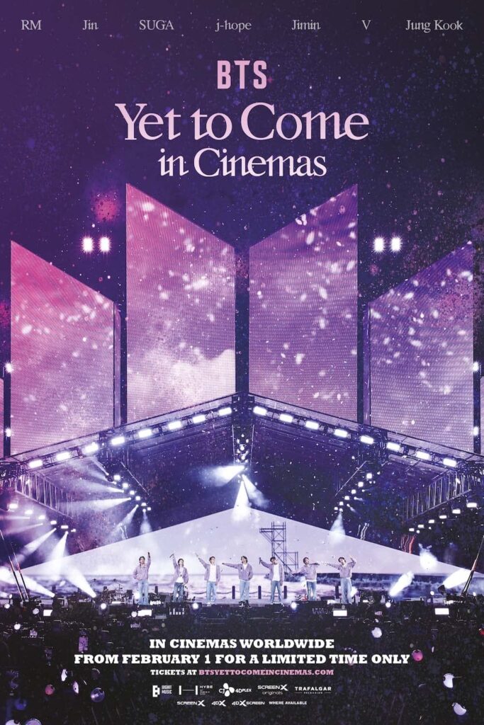 BTS: Yet to Come in Cinemas (2023) Release Date, Ticket Prices, Live Stream, Location, Story, Poster, Trailer