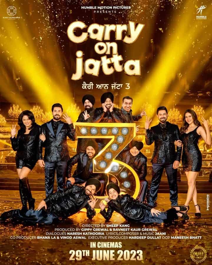 Carry on Jatta 3 Movie (2023) Cast, Release Date, Story, Budget, Collection, Poster, Trailer, Review