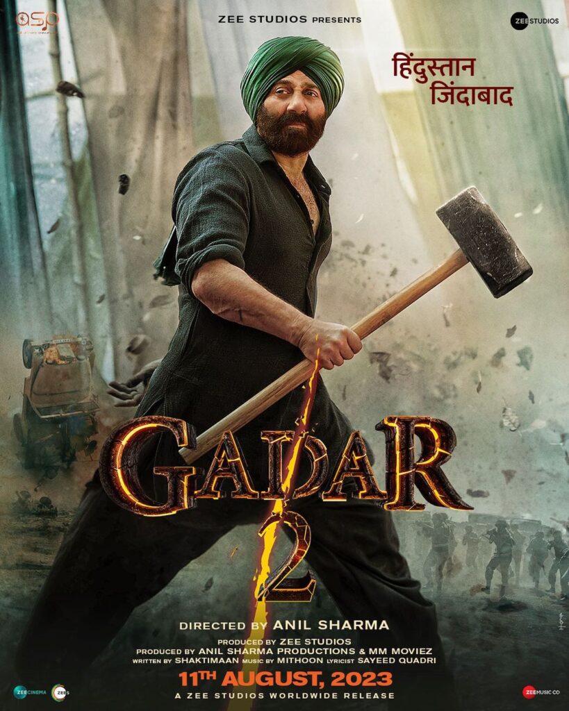 Gadar 2: The Katha Continues Movie (2023) Cast, Release Date, Story, Budget, Collection, Poster, Trailer, Review