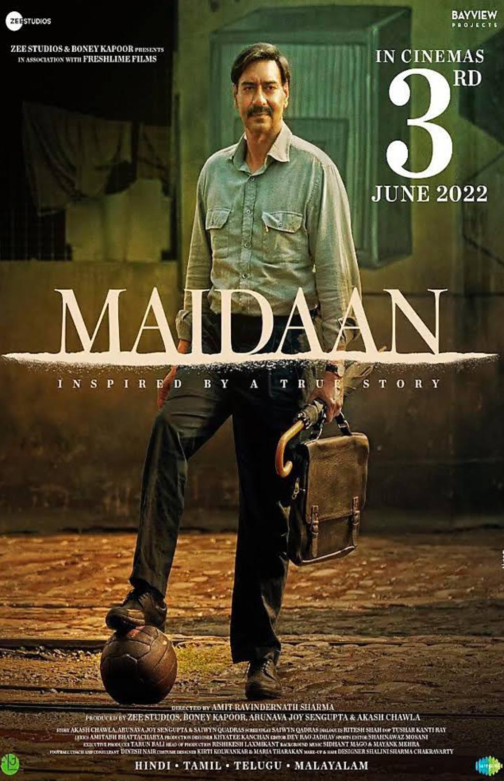 Maidaan Movie (2023) Cast, Release Date, Story, Budget, Collection, Poster, Trailer, Review
