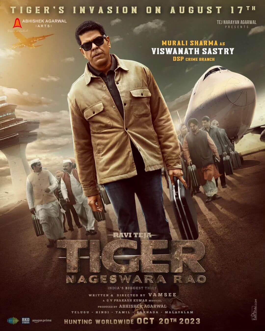 Tiger Nageswara Rao movie Poster