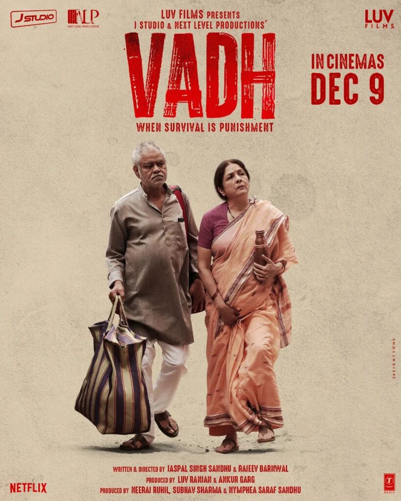 Vadh Movie (2022) Cast, Release Date, Story, Budget, Collection, Poster, Trailer, Review
