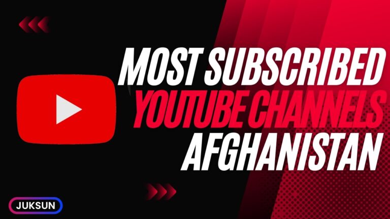 The 20 Most Subscribed YouTube Channels in Afghanistan