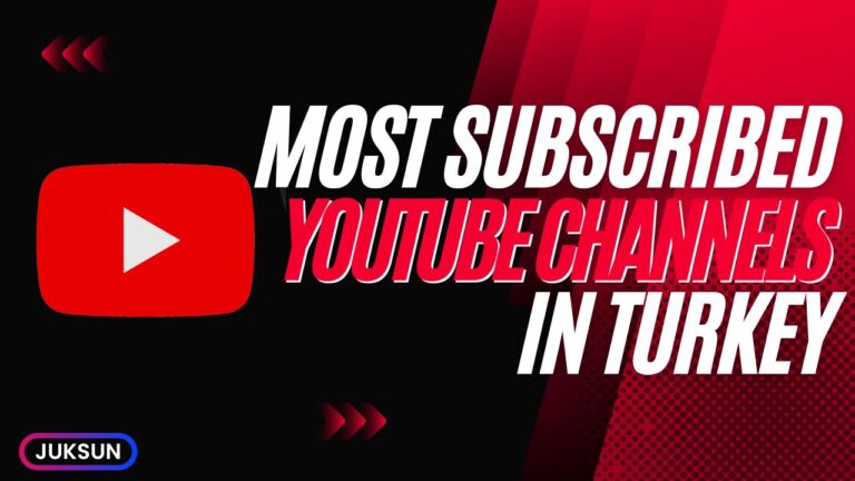 Most Subscribed YouTube Channels in Turkey