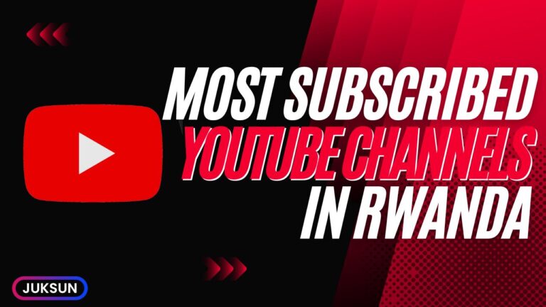 Most Subscribed YouTube Channels in Rwanda