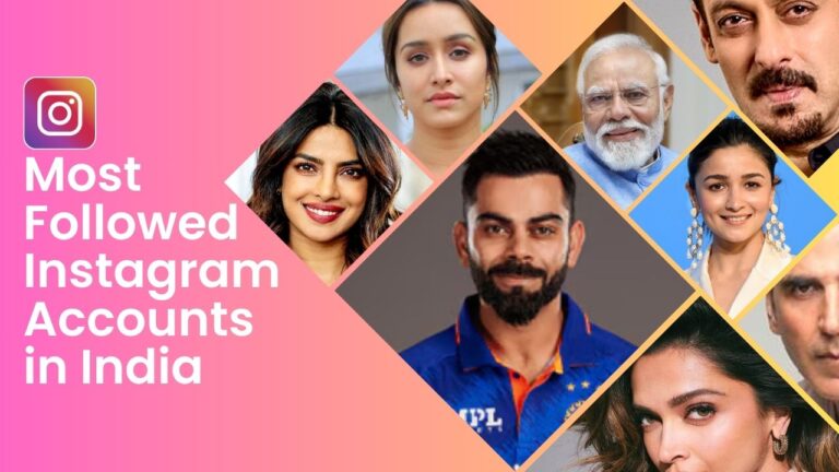 Top 50 Most Followed Instagram Accounts in India