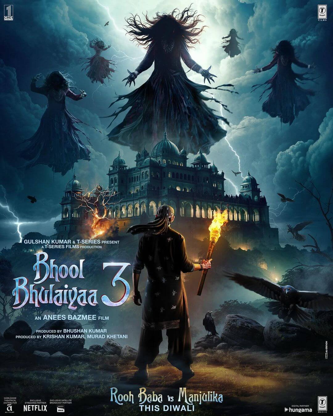 Bhool Bhulaiyaa 3 Movie (2024) – Release Date, Cast, Story, Trailer, Poster, Budget, Collection, Review 3 Bhool Bhulaiyaa 3 Movie Poster