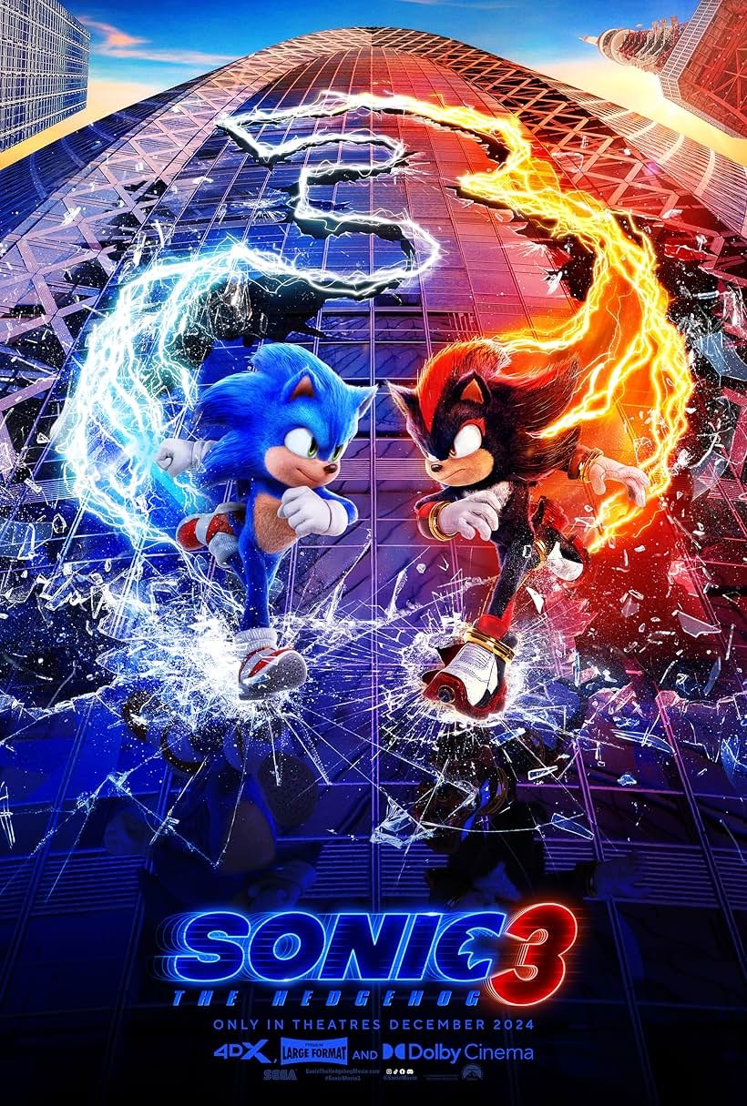 New and Upcoming Most Anticipated Sequels, Prequels, and Spin-Offs Movies in 2024, 2025 6 Sonic the Hedgehog 3 Movie Poster