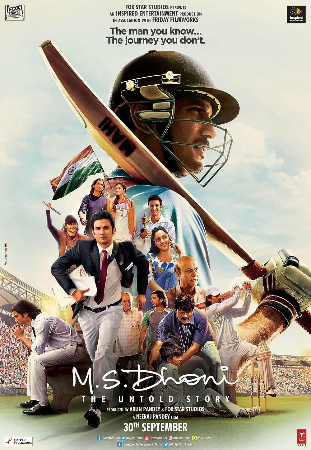 M.S. Dhoni The Untold Story Movie Poster