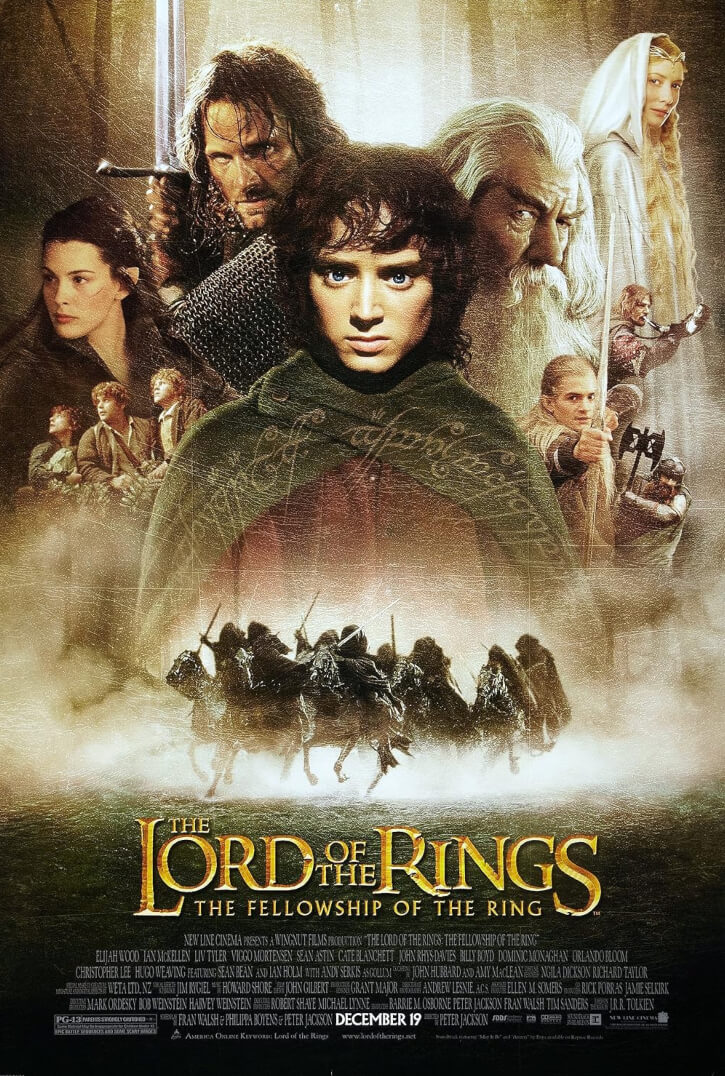 The Lord of the Rings: The Fellowship of the Ring Movie Poster