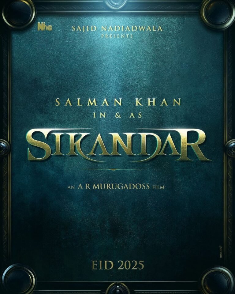 Sikandar Movie Poster